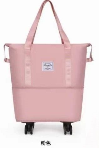 Yeni Gelen Pembe Seyahat Spor Spor Spor Çantası Duffel Özel Set Katlanabilir Bagaj Su geçirmez Erkekler Büyük Kapasiteli Seyahat Çantaları