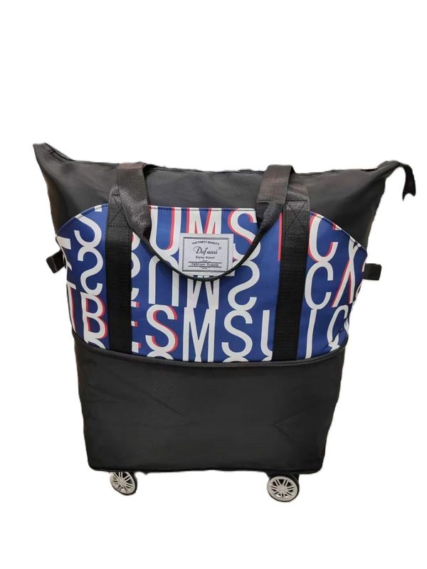 Özel Logo Unisex Spor Çantası Erkekler Hafta sonu PU Deri Bagaj Tuval Seyahat Büyük Kapasite Duffel Seyahat Çantası