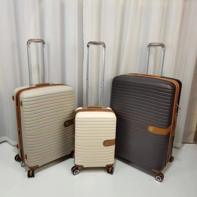 PP Çanta Bagaj 20 24 28 inç Yolculuk Çantaları Bagaj Arabası Çanta Set Sessiz Evrensel Tekerlek