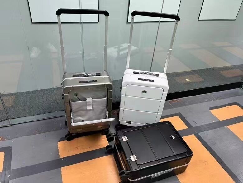 Son Moda Seyahat Çantaları Trolley Bagaj Özel Çanta PC Hard Shell Çanta Ön Açılan Ceple