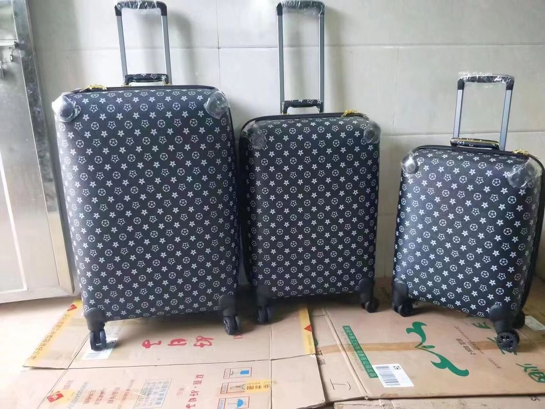 Fabrika Özel OEM Deri Toptan Satış Yüksek Kalite Alüminyum Alaşım Çerçeve Araba Çanta Lüks Bagaj Setleri
