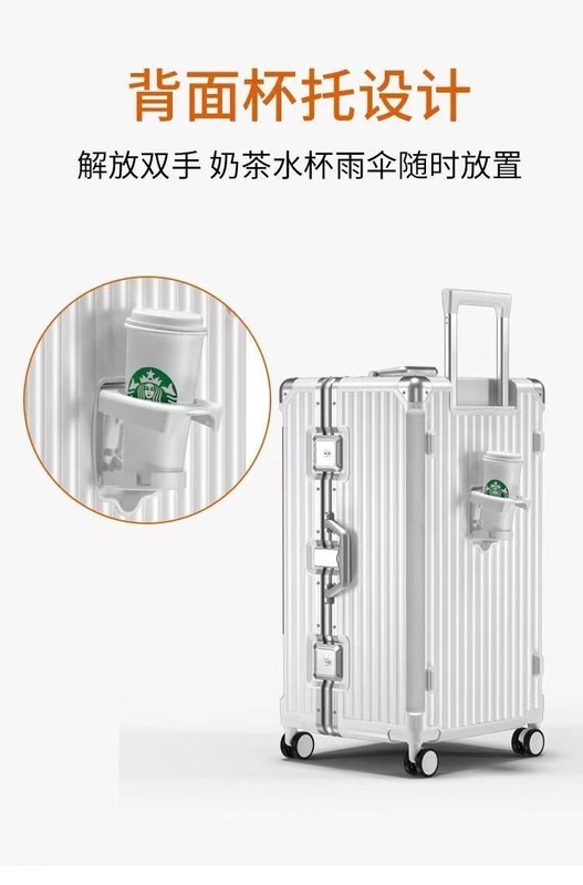 Çanta çerçevesi araba evrensel tekerlekli bavul büyük kapasiteli bagaj çok fonksiyonel fermuar ve alüminyum