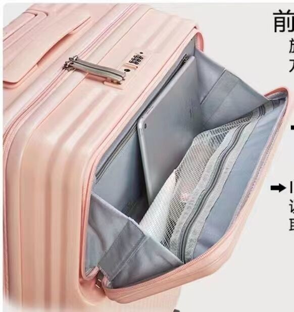 Yüksek Kaliteli ABS PC Sert Bagaj TSA ve Ön Açık Dizüstü Cep 20/24/26 Inç Bagaj Çantaları ile Bagaj Taşı