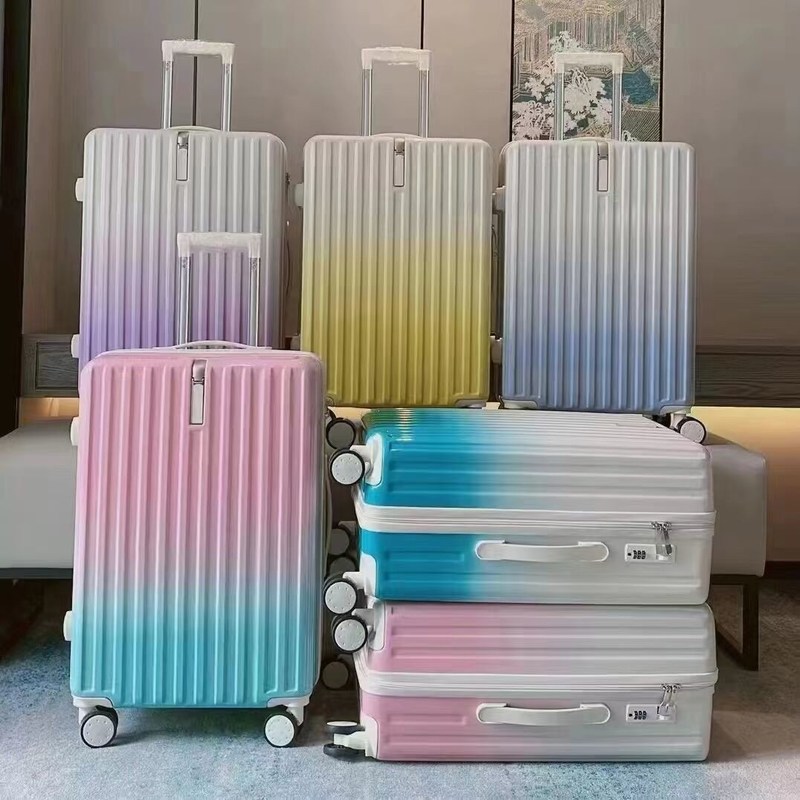 Sıcak Satış Toptan Satış Gürültülü Renk ABS+PC Suiutcase Bagaj Seti Ayrılabilir Tekerlekler Trolley Valize Renkli Bagaj Yolculukları