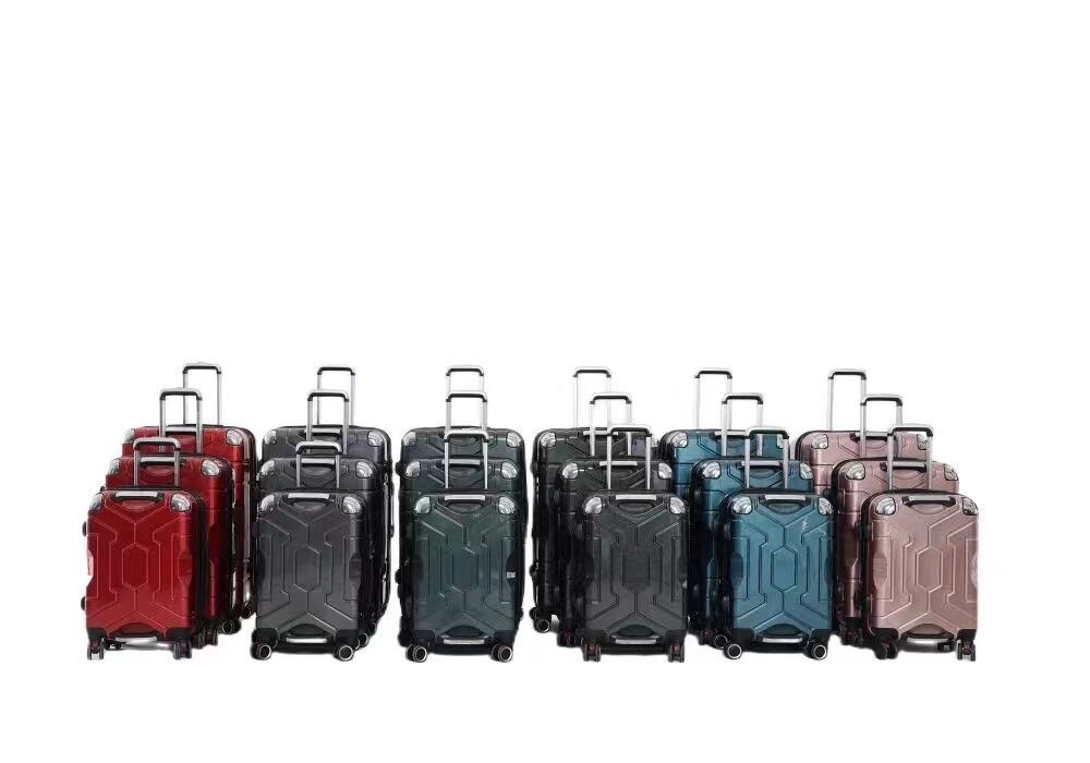 20 inç 24 inç 28 inç Hazır stok ABS + PC Bagaj Hırsızlık Karşıtı Fermuar Dahili Kodlu Kilit