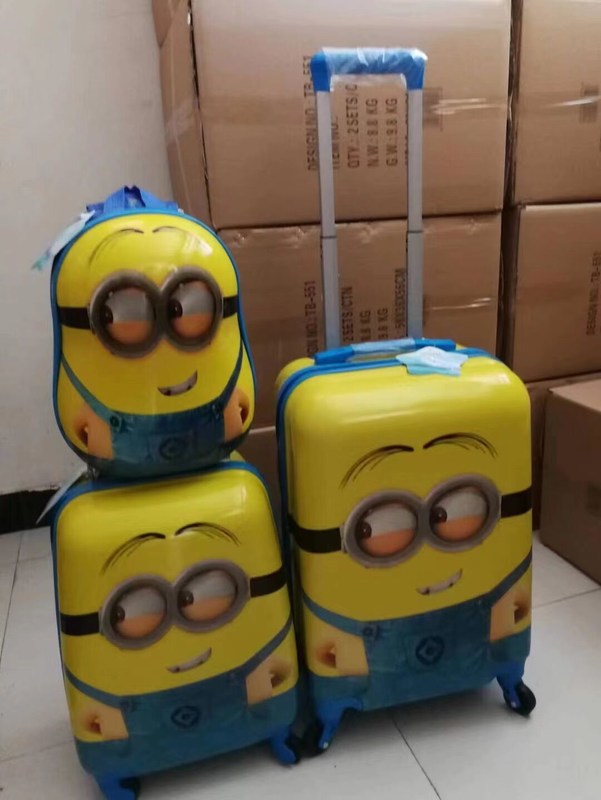 ABS Hard Shell Stock Carry On Kids / Children Trolley Case Bavul Çantası Seyahat Çantası Taşıyıcı Bagaj Set