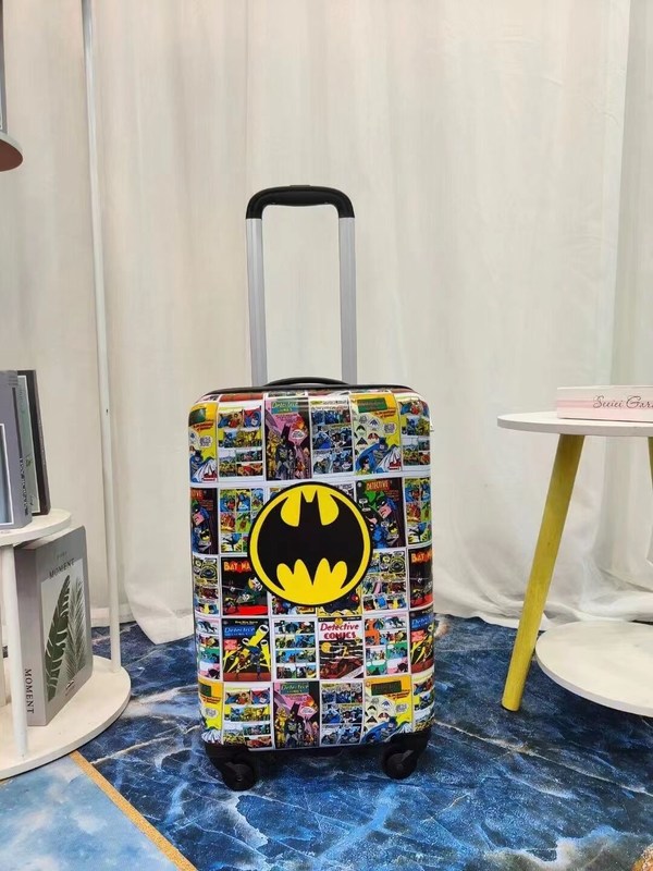 Özel Çizimler Renkli Karikatür Tasarımı Evrensel Tekerlekler Çocuk Bagajı