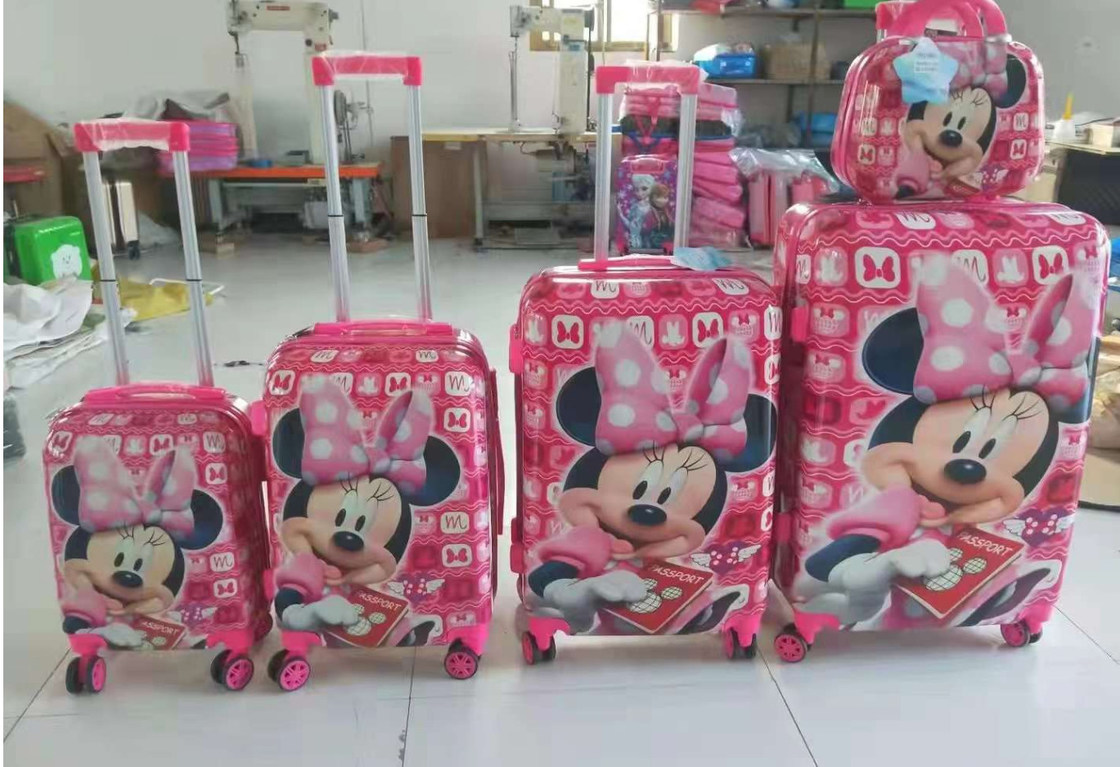 Toptan Yeni Tarz Karikatür Çocuk Kız Prenses Hayvan Fare Kt Kedim Pembe Çanta Araba Bagaj Çantaları