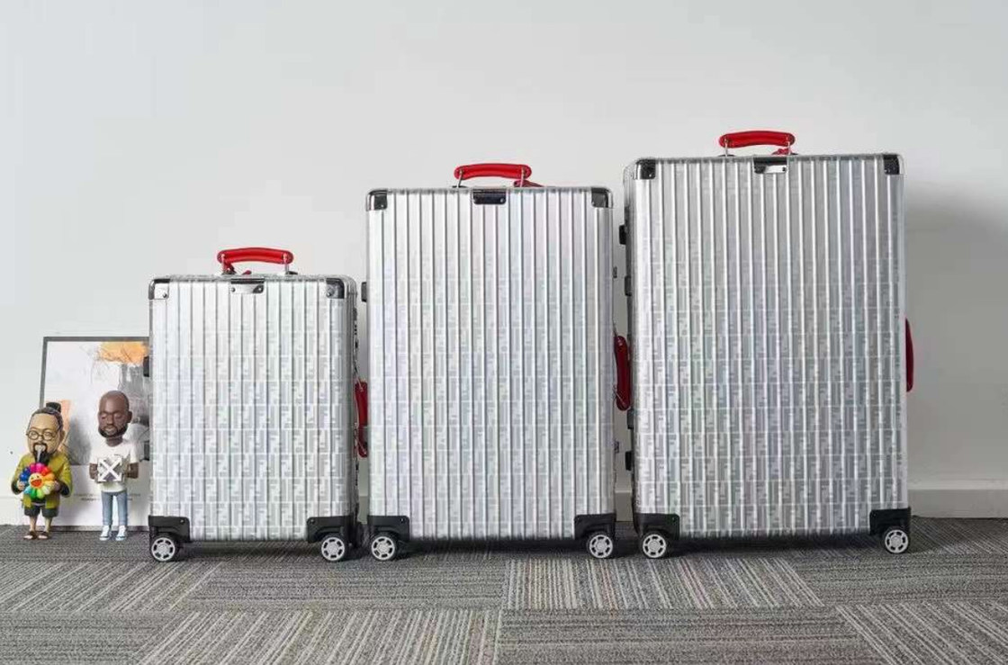 Çin Online Piyasaları Tüm Alüminyum Alaşım Orijinal Kullanım Dayanıklı Seyahat Arabası Kutusu Marka Seyahat Bagaj Setleri Lüks