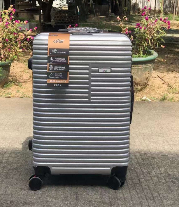 Alüminyum Çerçeve Hardside Rolling Zipper Flight Case OEM ODM Custom Label Anti-Scratch 4 Whee ile seyahat bagaj çantası