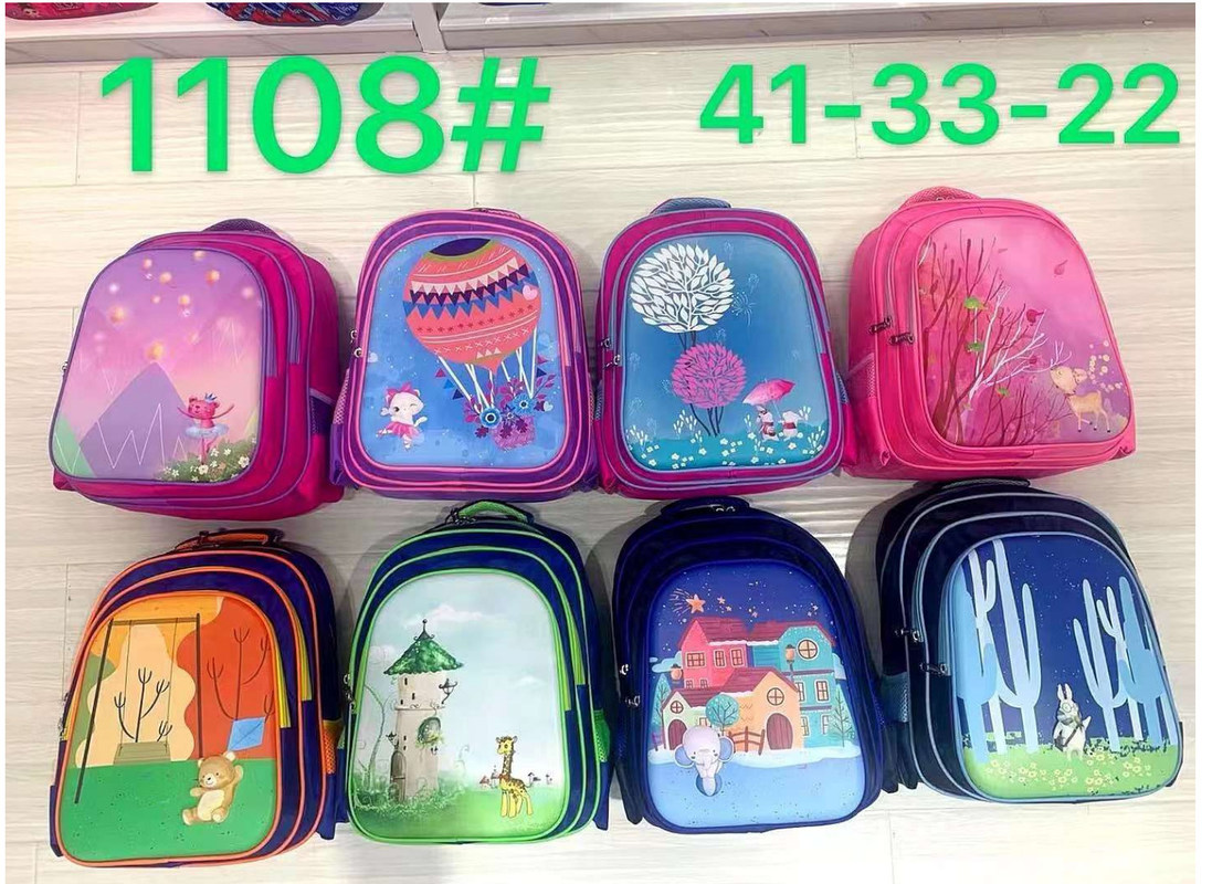 Toptan Özel Yeni Marka Karikatür Yazdırılmış Şablon Çocuk Çantası Tatlı Çocuk Çantası Kızlar İçin