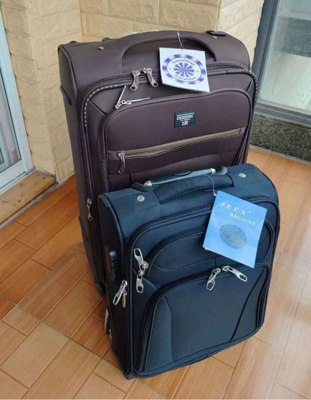 OEM/ODM Logo Rengi 4 Pcs Set Kumaş Yumuşak Seyahat Çantaları Trolley Çanta Bagaj Çantası