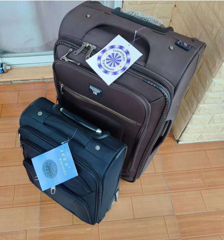 OEM/ODM Logo Rengi 4 Pcs Set Kumaş Yumuşak Seyahat Çantaları Trolley Çanta Bagaj Çantası