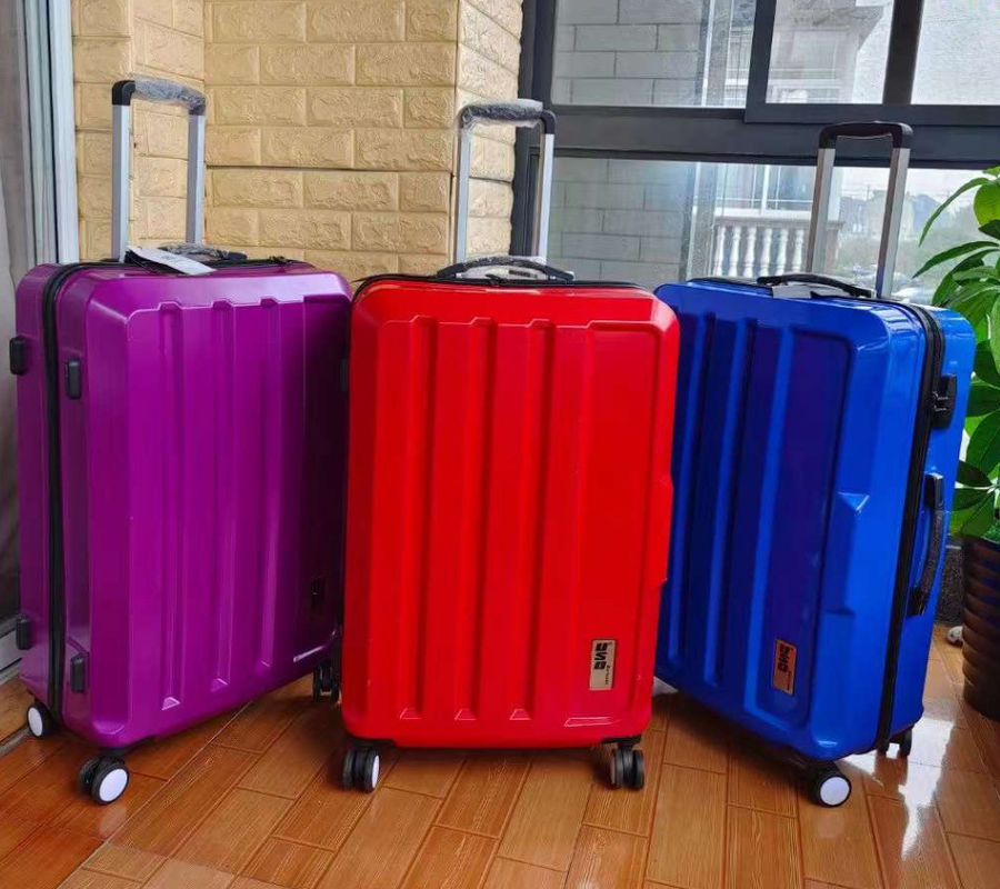Özel Yapılandırılmış Yumuşak Talip Kullanım Dayanıklı ABS PC Yolculuk Bagajı Trolley Çanta İş Bagajı Kilitli