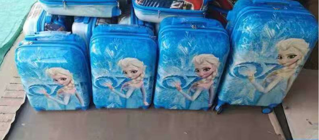 OEM Şeffaf Açık Özel Tasarım Karikatür Hayvan Tasarımı ABS PC Seyahat Çantaları Çocuk Çanta Bagaj