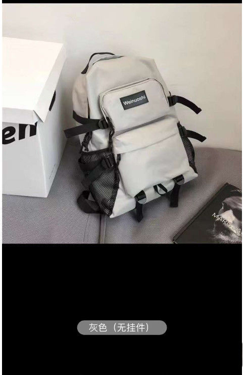 Özel Logo Okul Çantası Erkek ve Kadın Öğrenciler Büyük Kapasite Moda Trend Sırt Çantası Basit Sırt Çantası Kadın