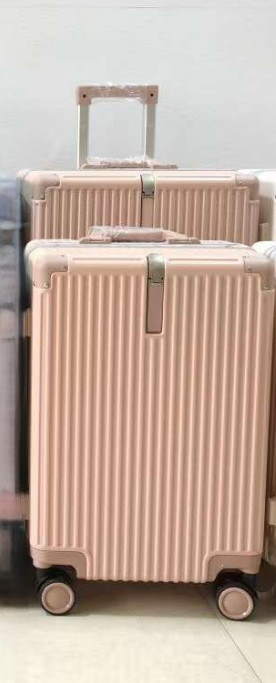 Arabada iş ve seyahat bagajı 20 24 inç taşınabilir ABS Unisex Alüminyum çerçeve valizi