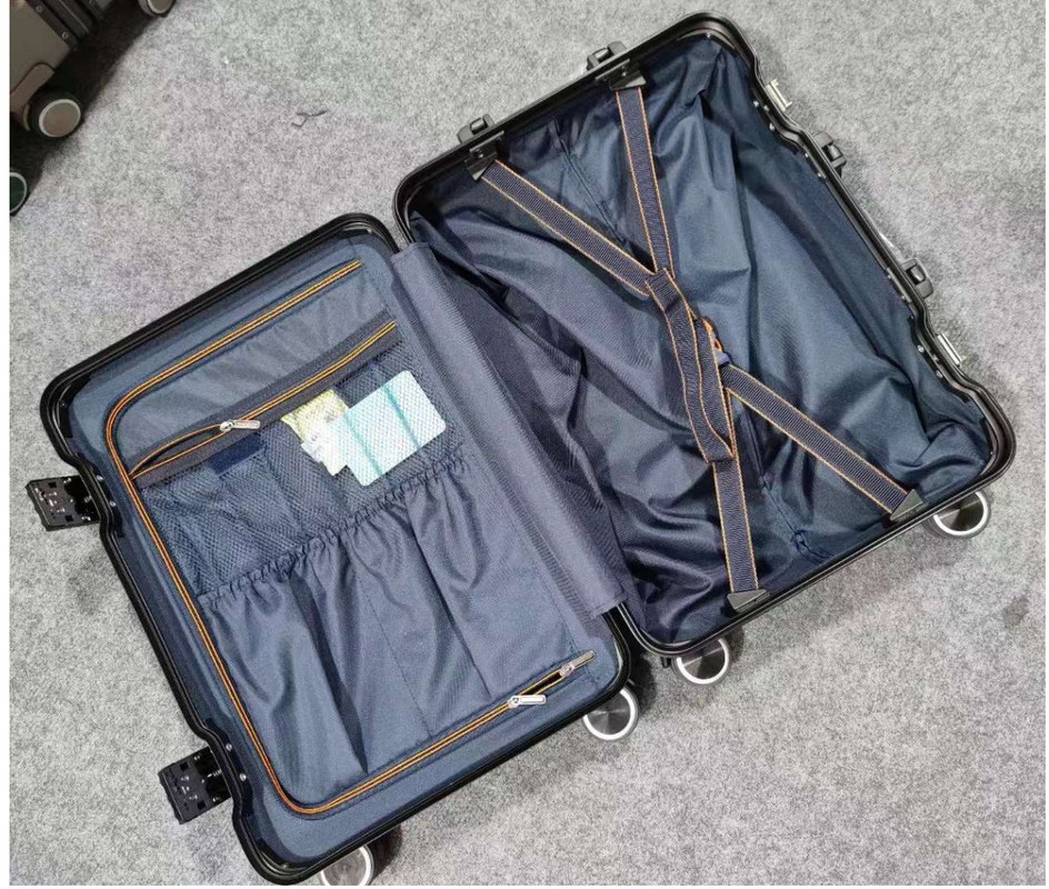 Akıllı Taşınabilir ABS Bagaj Yumuşak Talip 20'24'28 Trolley Çanta De Voyage Tekerlekli Özel Logo Bagaj Kutusu