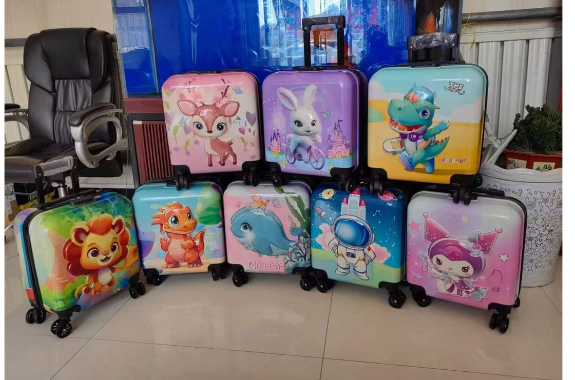 Yüksek Kalite Büyük Kapasite 18 Inç Moda Tatlı Çocuk Bagaj Valizi Okul Çocukları İçin