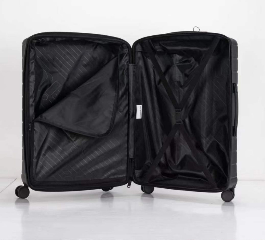 Fabrika Özel Beyaz 3 Parça ABS Hardshell Taşınabilir Bagaj Seti Spinner Tekerlekli Unisex Seyahat Aletleri