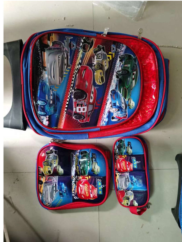 Mochilas Escolares 3 Parça Set Tatlı 3D Karikatür Kitap Çantaları Okul Çocuklar Çocuklar Sırt Çantaları Set