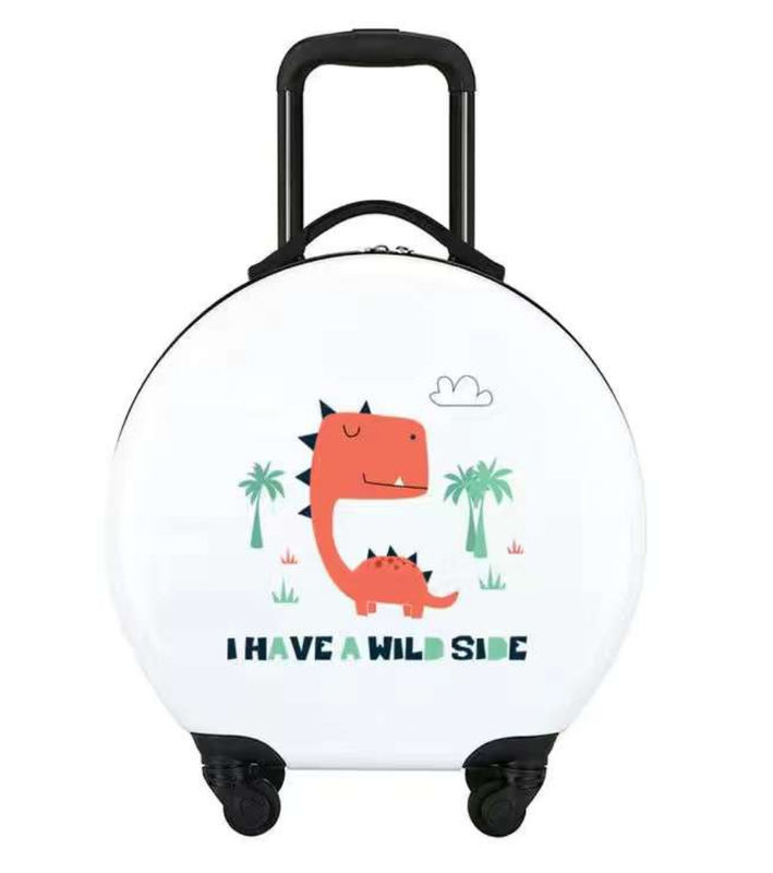 Moda Tasarımı Özel Yuvarlak Şekil Çocuklar 18 Inch Trolley Çantaları Tatlı Çocuklar Çocuklar İçin Seyahat Bagajı