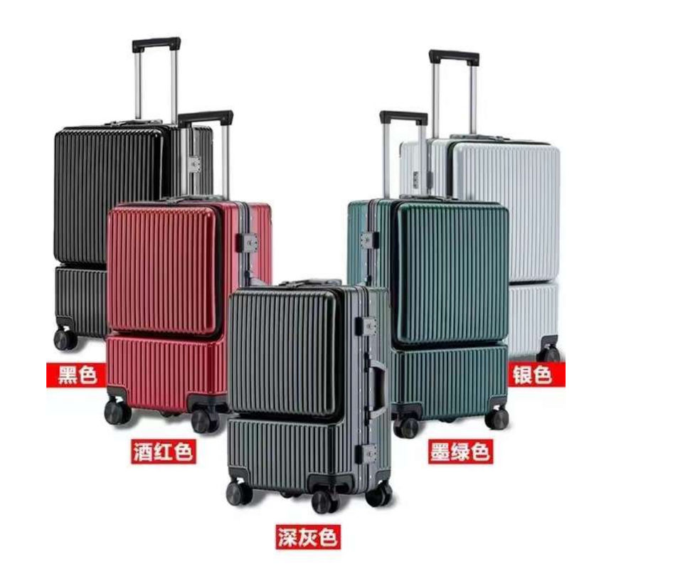 Çanta için TSA kilitleri ile Spinner Trolley Siyah, Koyu Yeşil, Kırmızı, 20 inçlik, PC Hardside Bavul