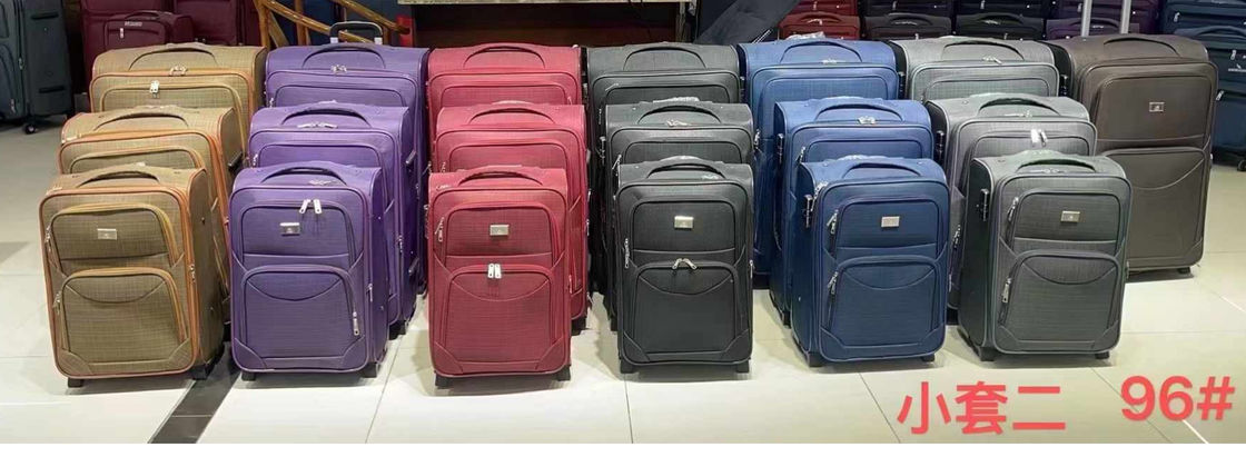Taşınabilir 3 Pcs Bagaj Seti Spinner Softshell Hafif Ağırlıklı Softside Özelleştirilebilir Çanta 4 Yuvarlak Spinner Tekerleği