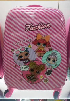 Toptan Satış Fabrika Fiyatı 18 inç Tatlı Çocuklar Çocuklar Hayvanlar Karikatürler Seyahat Çantası Dönen Tekerleklerle Dayanıklı Bagaj