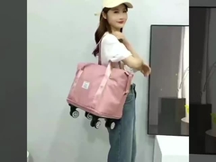 Teleskopik El Büyük Kapasite Çanta Çanta Çantası Tekerlekli Şok geçirmez